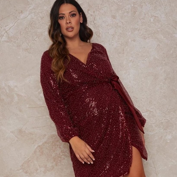 Wrap design sequins dress by Nanette Lepore - Picture 1 of 4